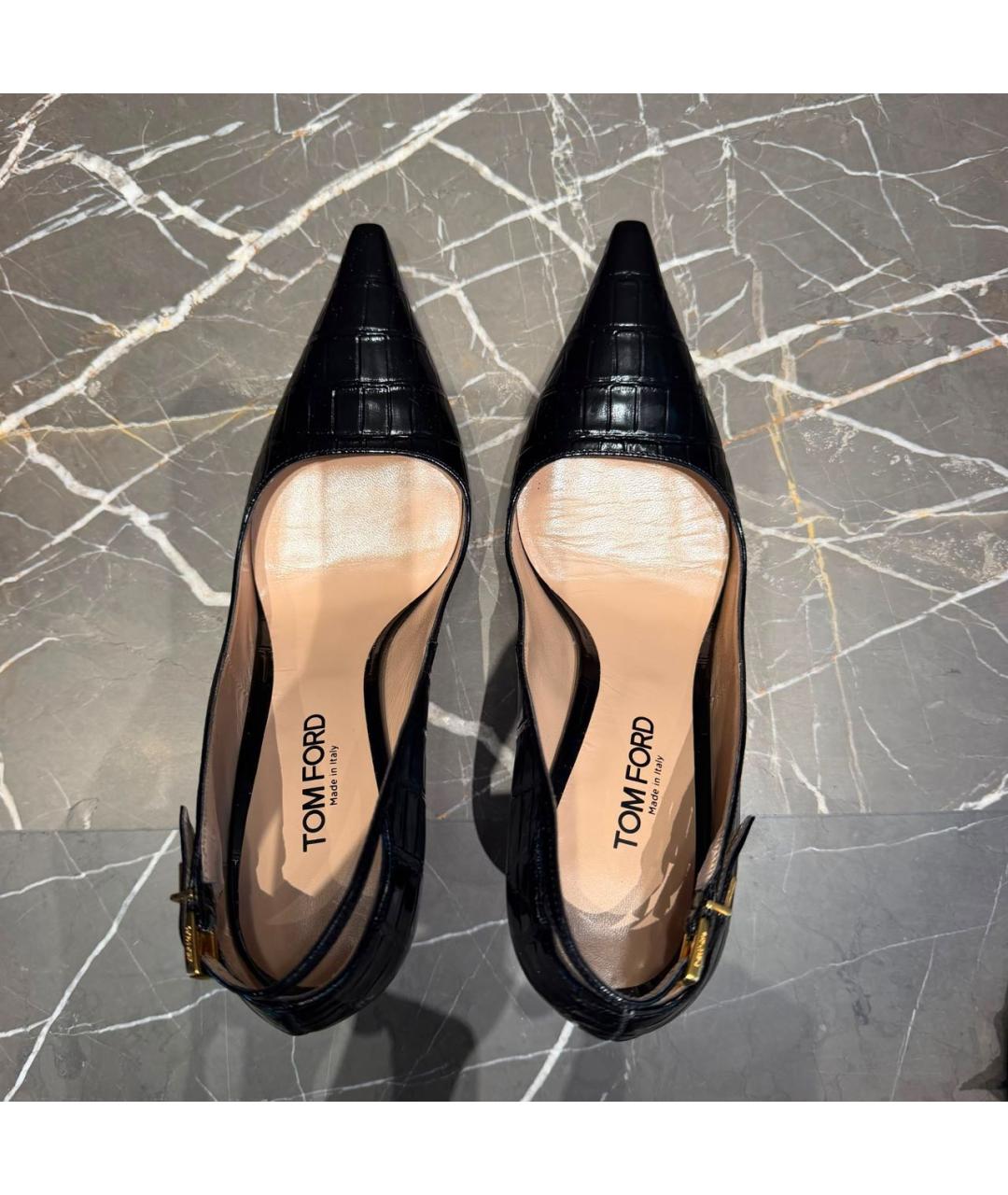 TOM FORD Черные туфли из лакированной кожи, фото 3