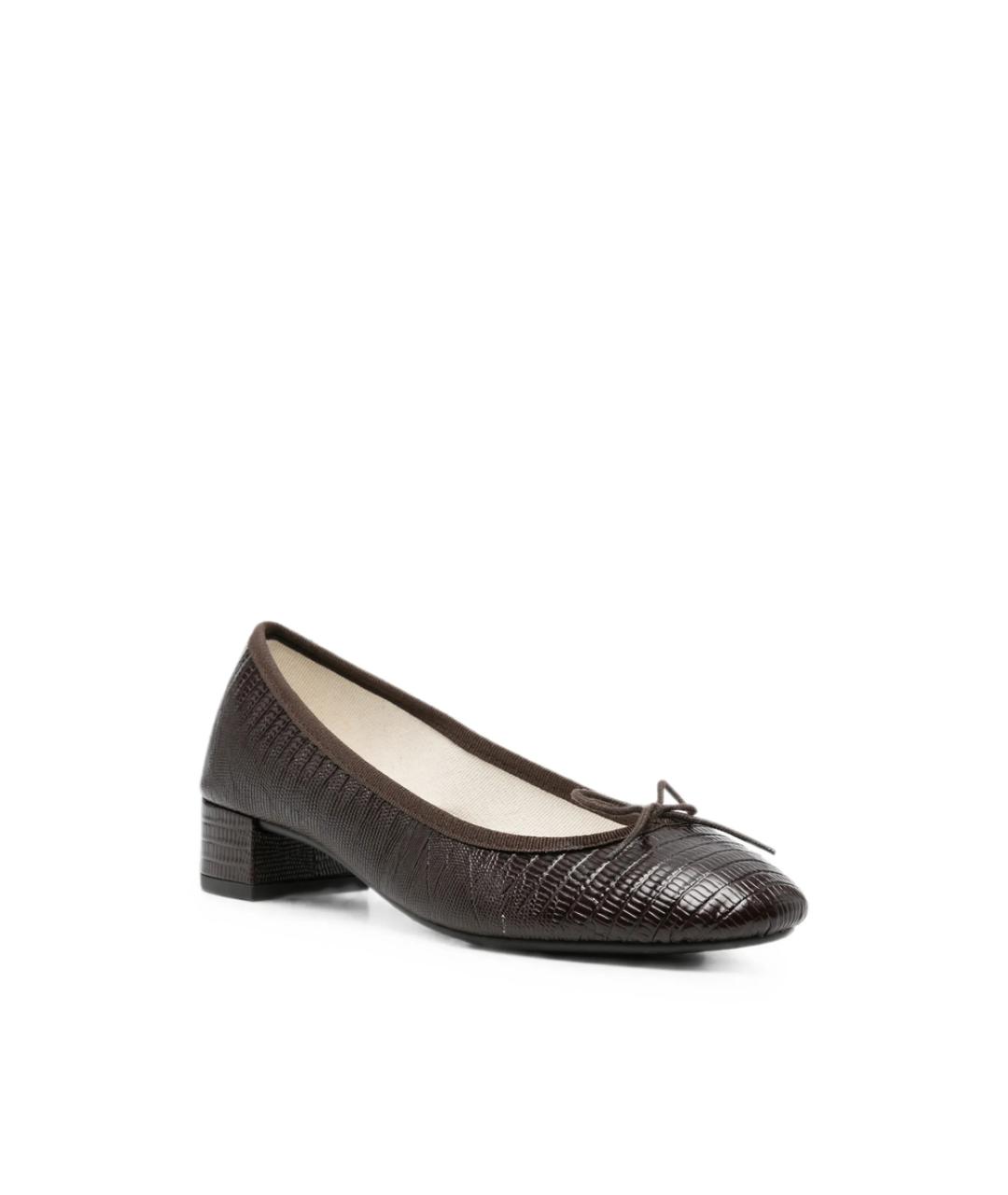 REPETTO Коричневые кожаные туфли, фото 3