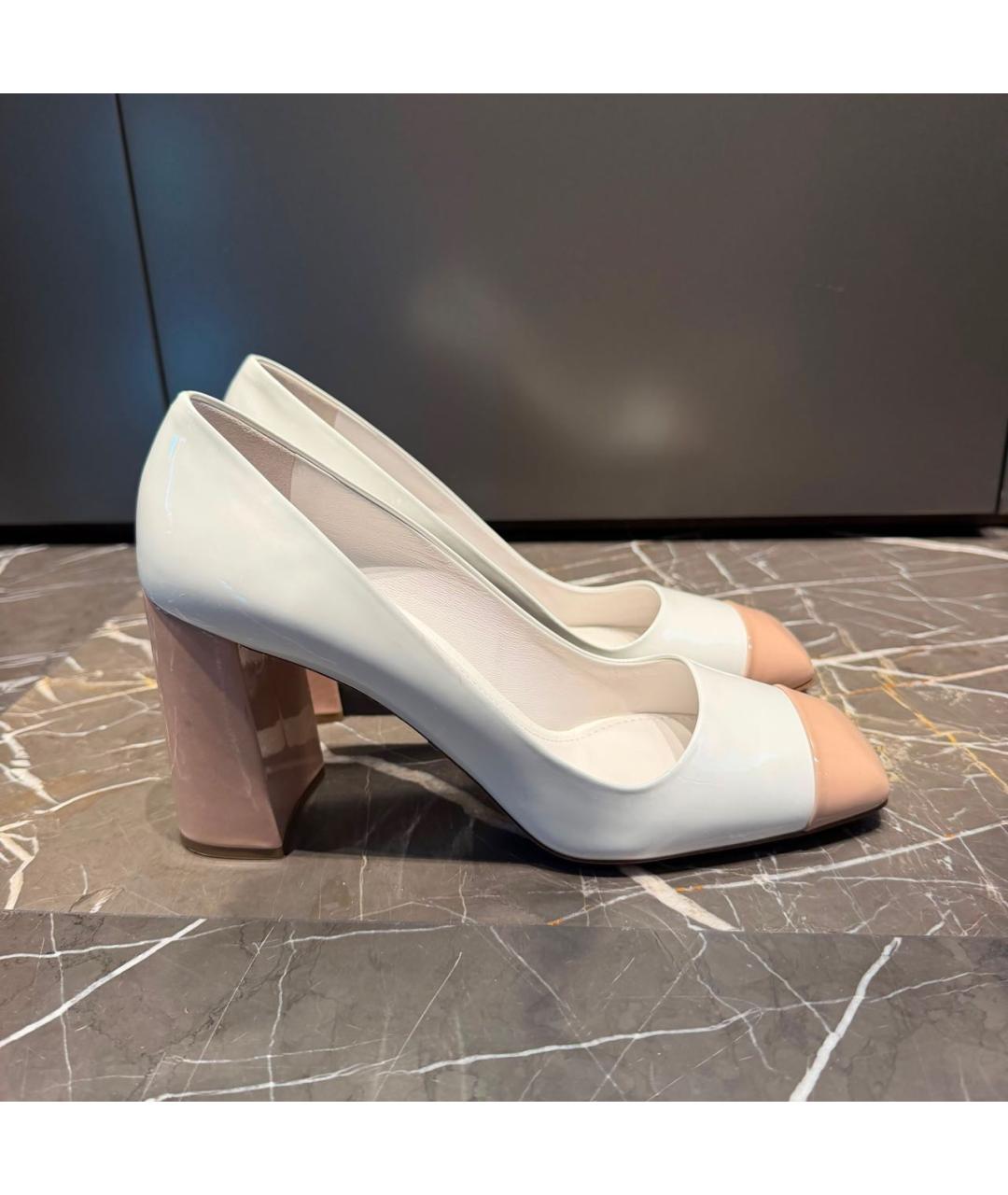 PRADA Белые туфли из лакированной кожи, фото 7