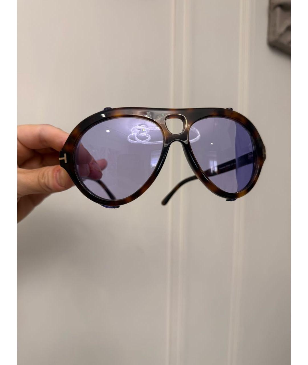TOM FORD Фиолетовые пластиковые солнцезащитные очки, фото 7
