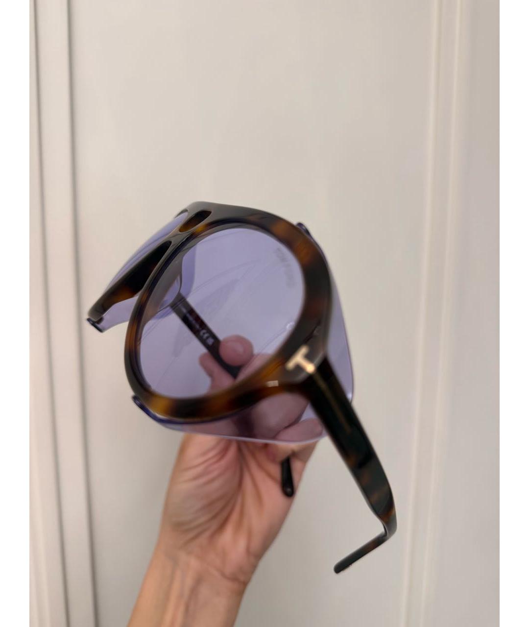 TOM FORD Фиолетовые пластиковые солнцезащитные очки, фото 2