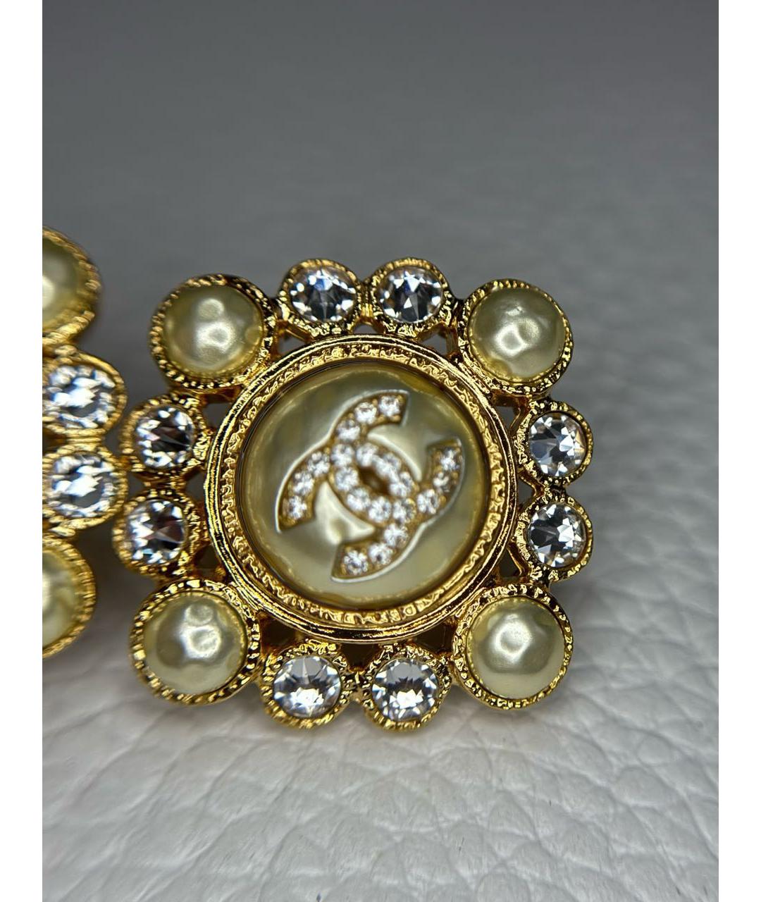 CHANEL Золотые серьги, фото 4