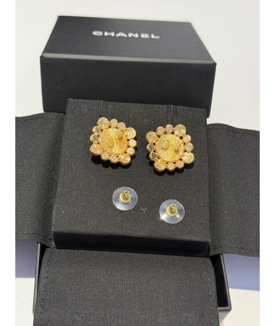 CHANEL Золотые серьги, фото 3