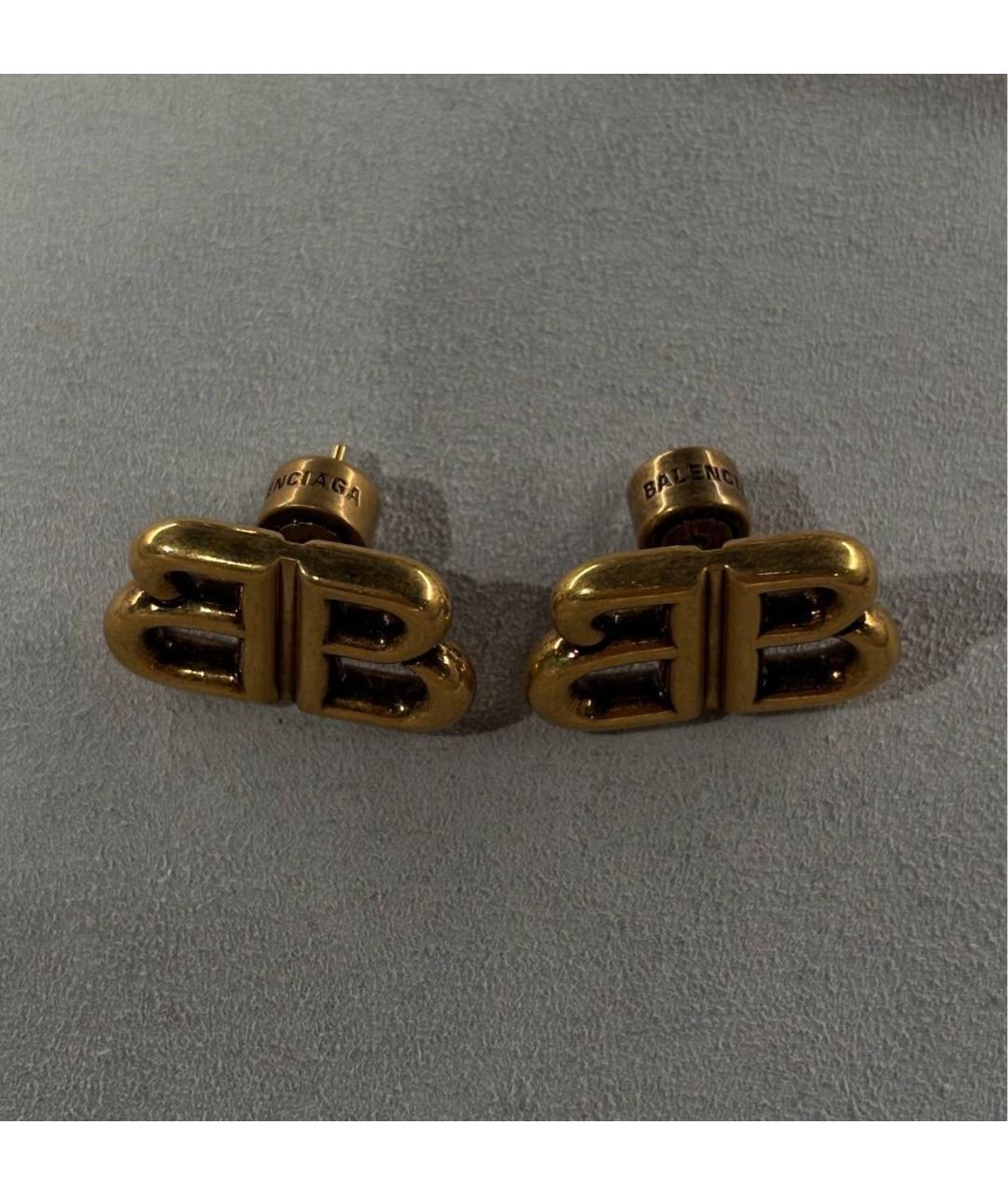 BALENCIAGA Золотые серьги, фото 2