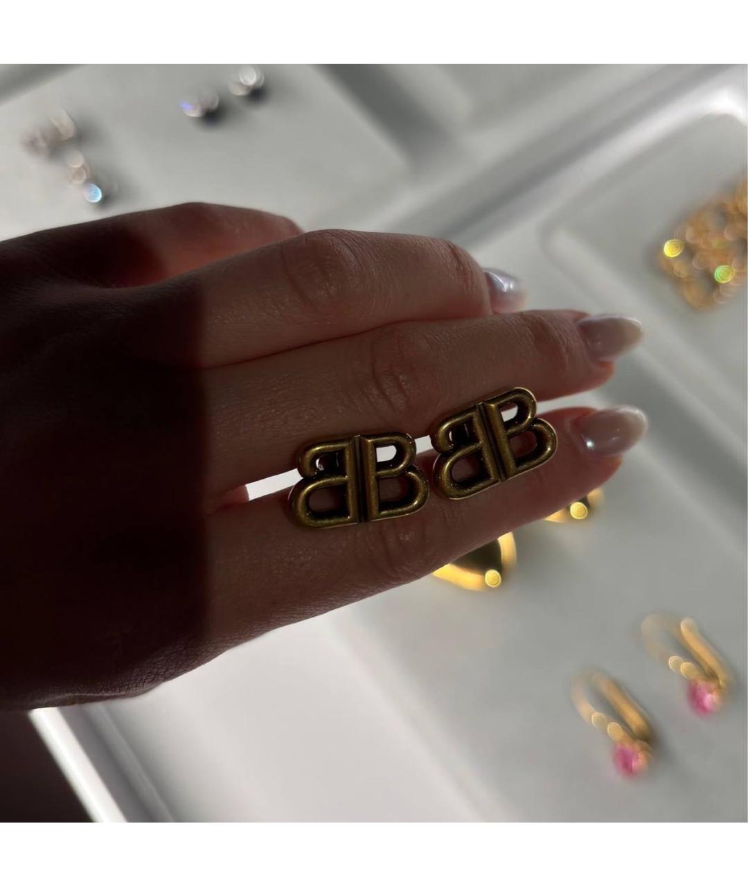 BALENCIAGA Золотые серьги, фото 3