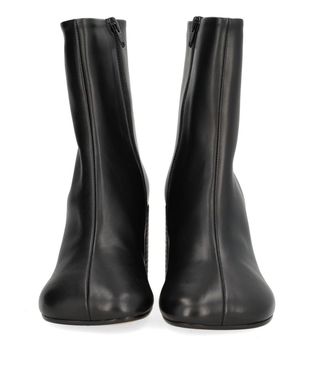 MM6 MAISON MARGIELA Черные кожаные ботильоны, фото 5