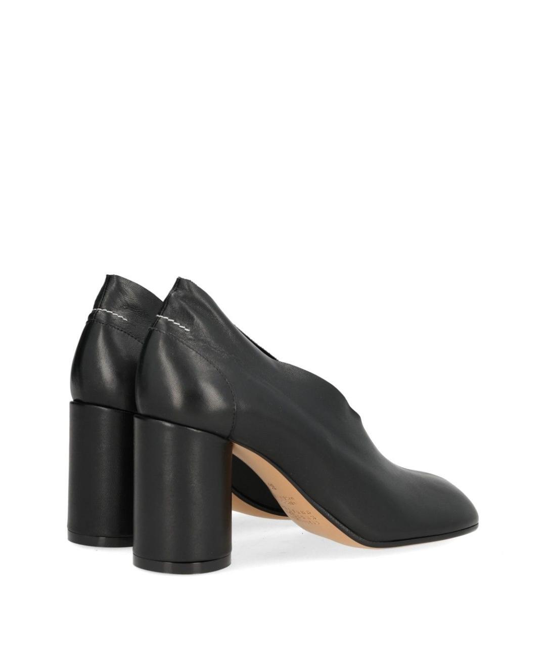 MM6 MAISON MARGIELA Черные кожаные туфли, фото 3