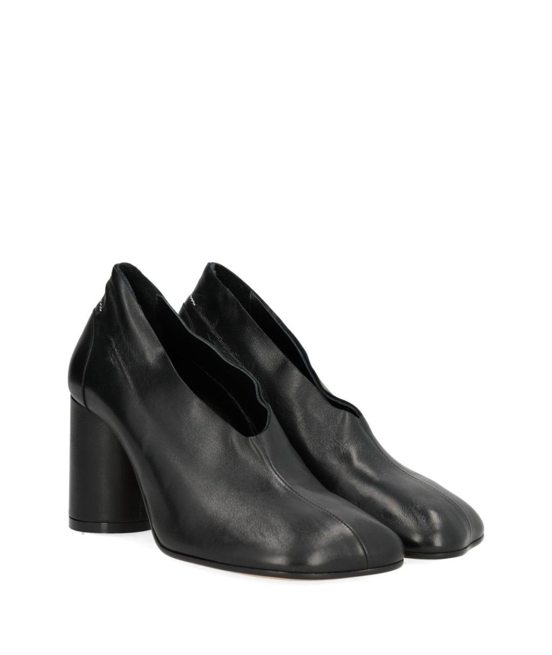 MM6 MAISON MARGIELA Черные кожаные туфли, фото 2