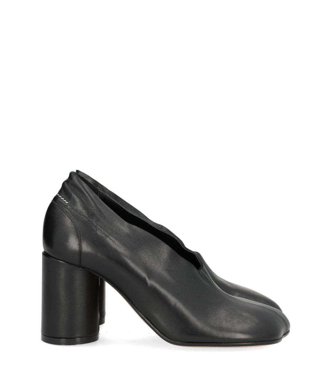 MM6 MAISON MARGIELA Черные кожаные туфли, фото 1