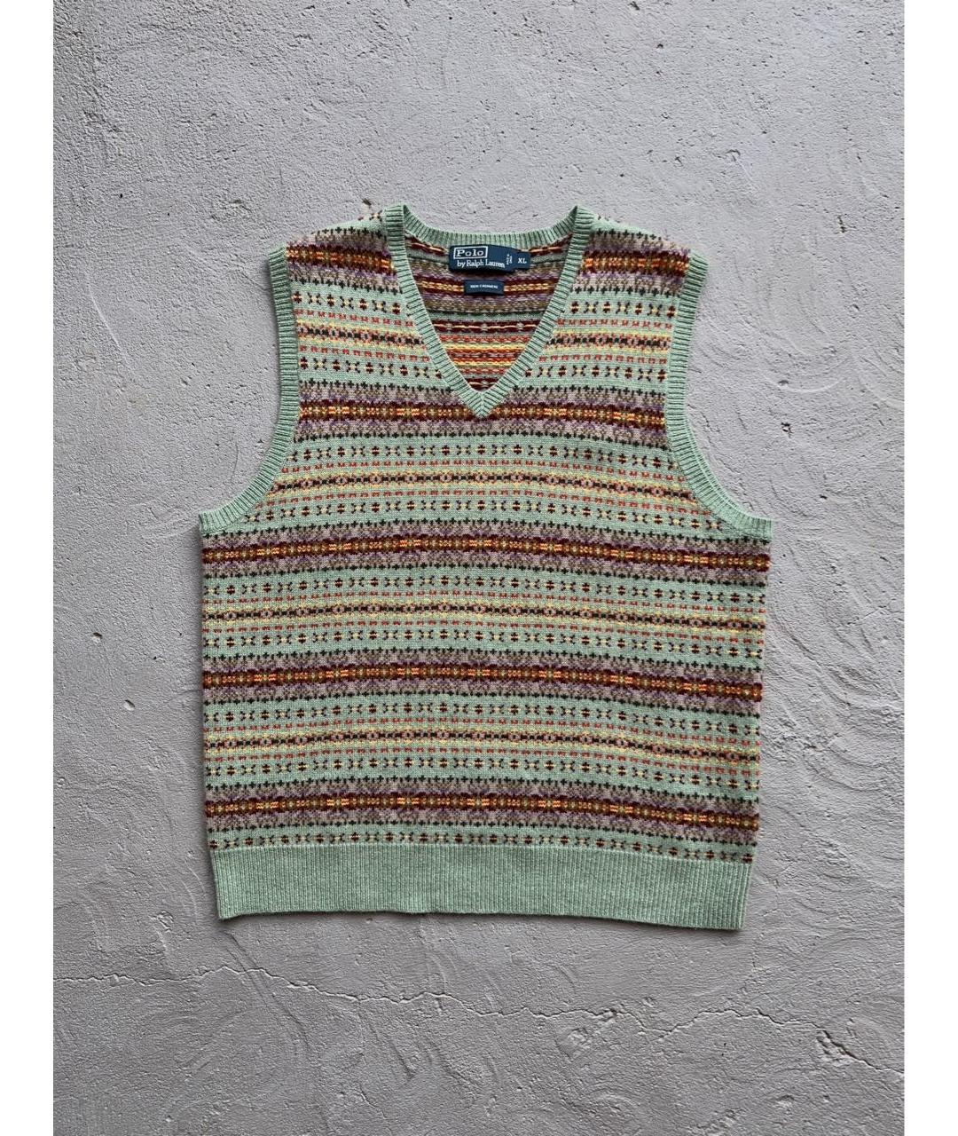 POLO RALPH LAUREN Бирюзовый кашемировый джемпер / свитер, фото 9