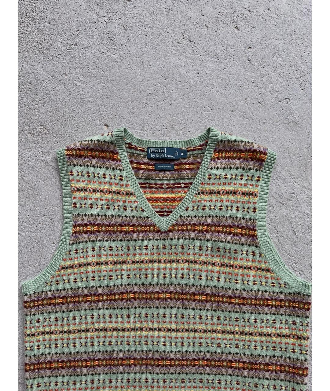 POLO RALPH LAUREN Бирюзовый кашемировый джемпер / свитер, фото 4