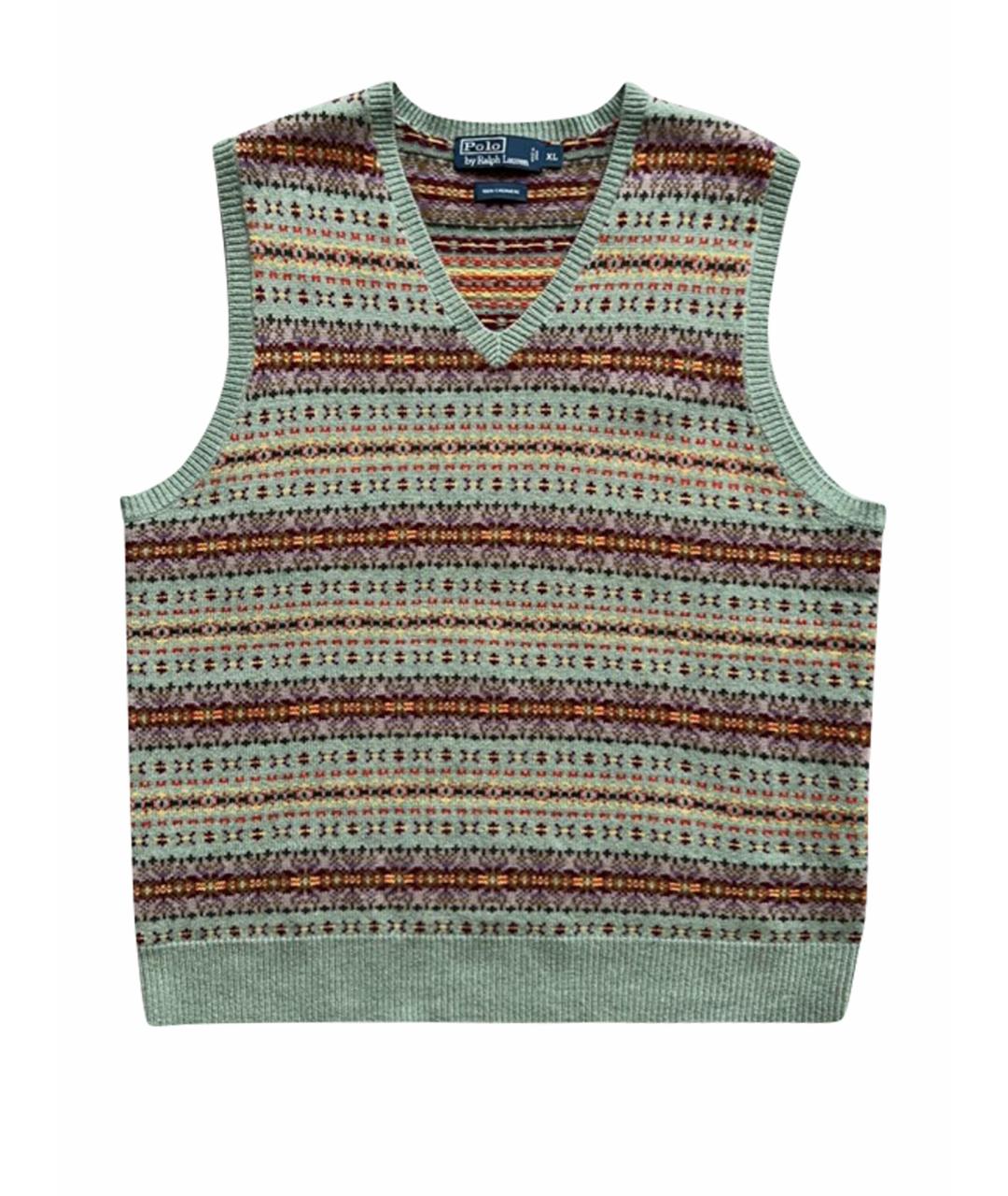 POLO RALPH LAUREN Бирюзовый кашемировый джемпер / свитер, фото 1