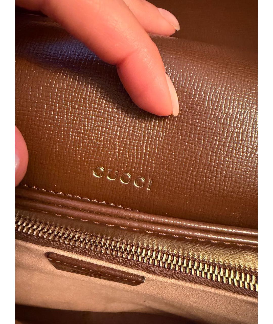 GUCCI Коричневая сумка через плечо, фото 6
