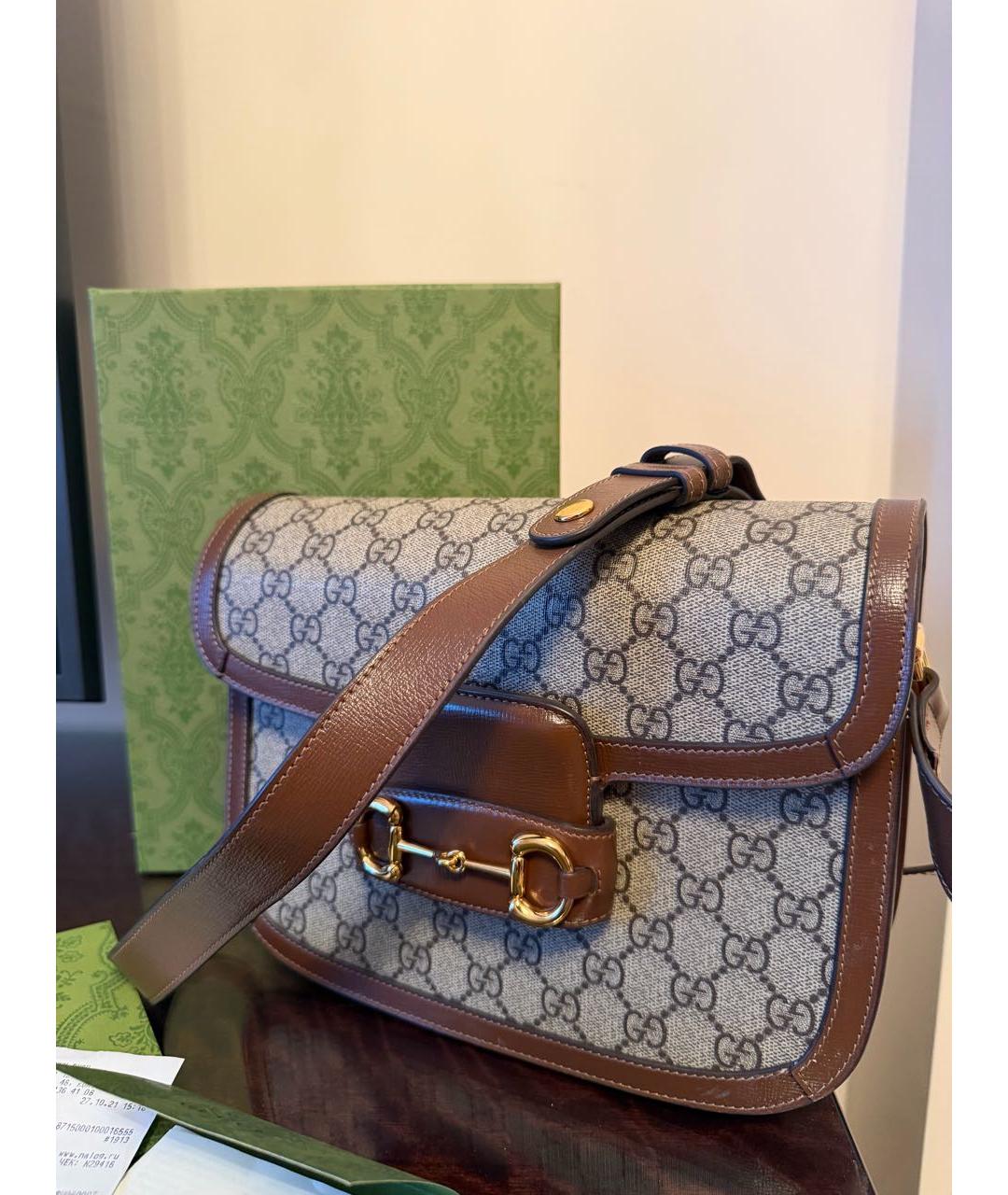 GUCCI Коричневая сумка через плечо, фото 3