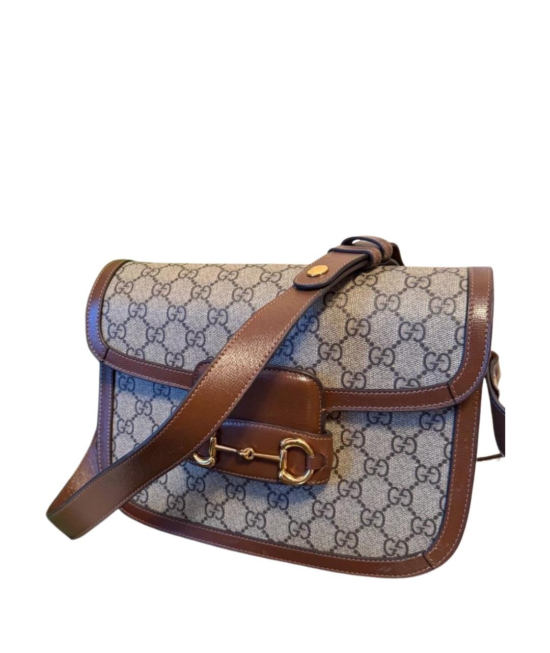 GUCCI Коричневая сумка через плечо, фото 1
