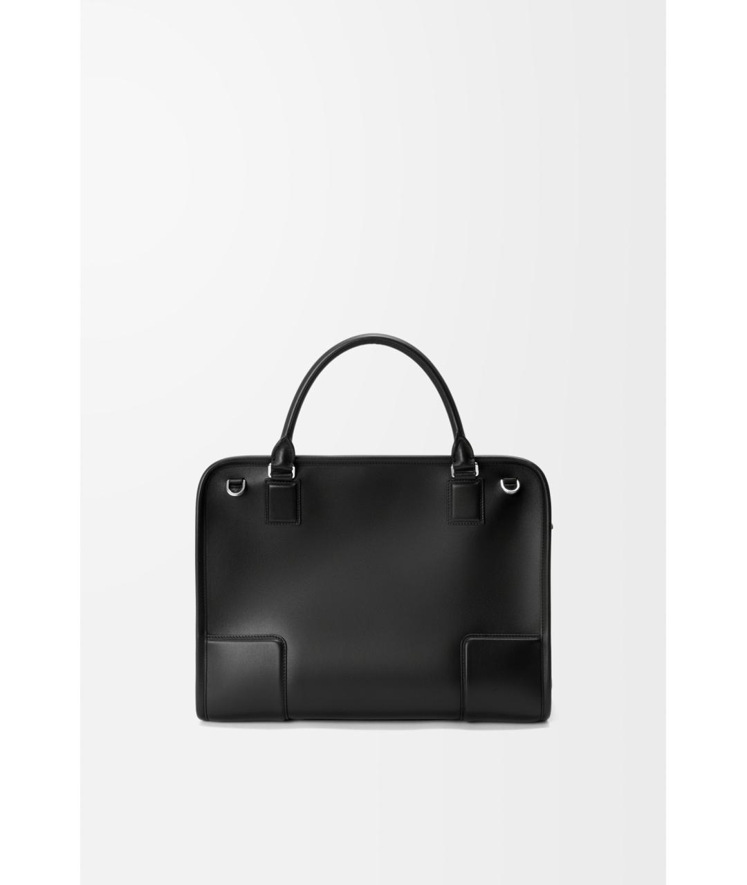 LOEWE Черная кожаная сумка тоут, фото 3