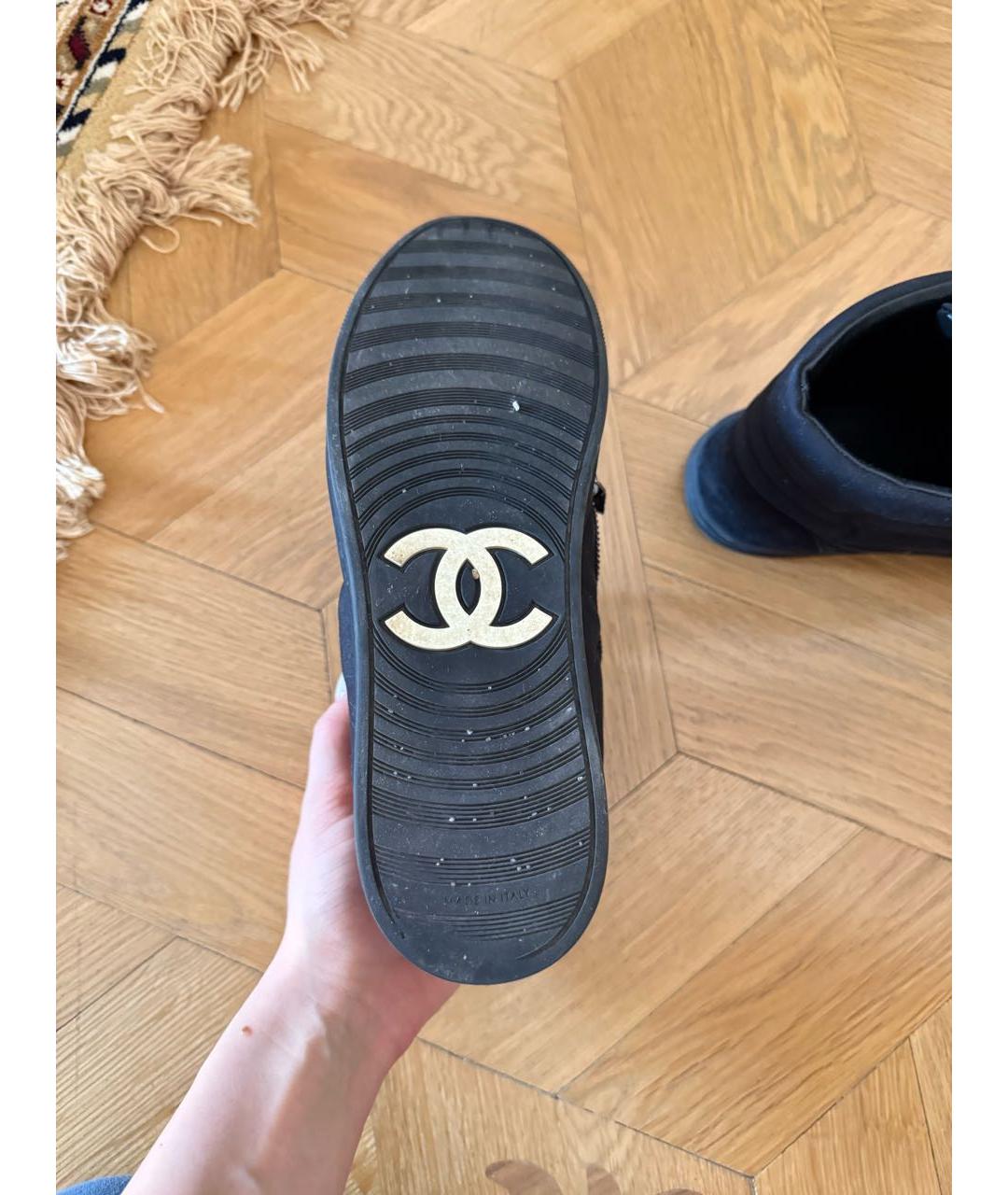 CHANEL Черные кеды, фото 5