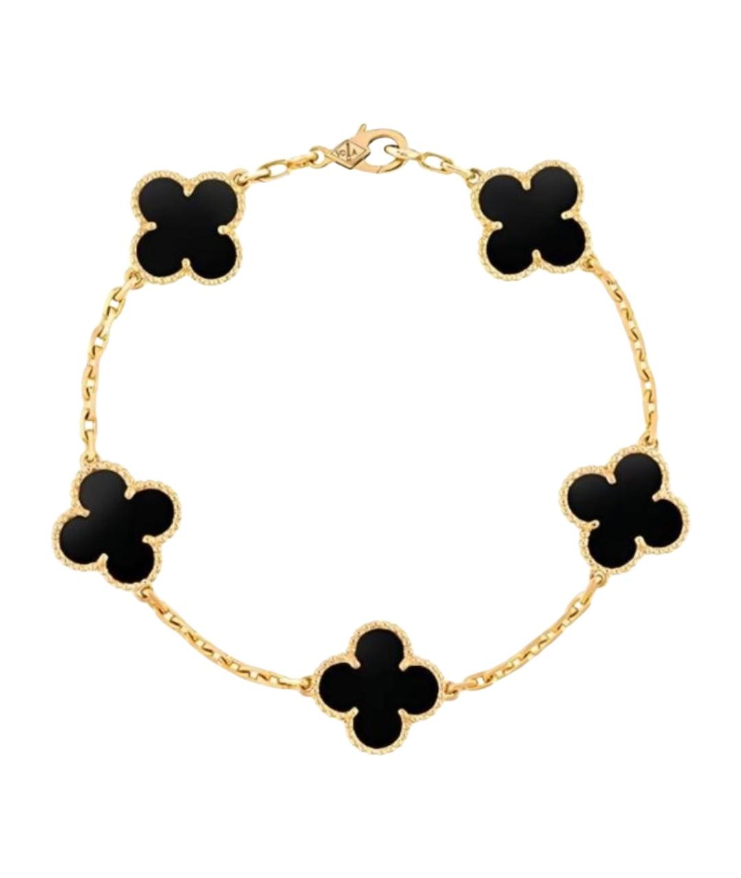 VAN CLEEF & ARPELS Черный браслет из желтого золота, фото 1