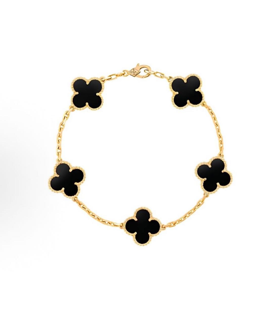 VAN CLEEF & ARPELS Черный браслет из желтого золота, фото 3