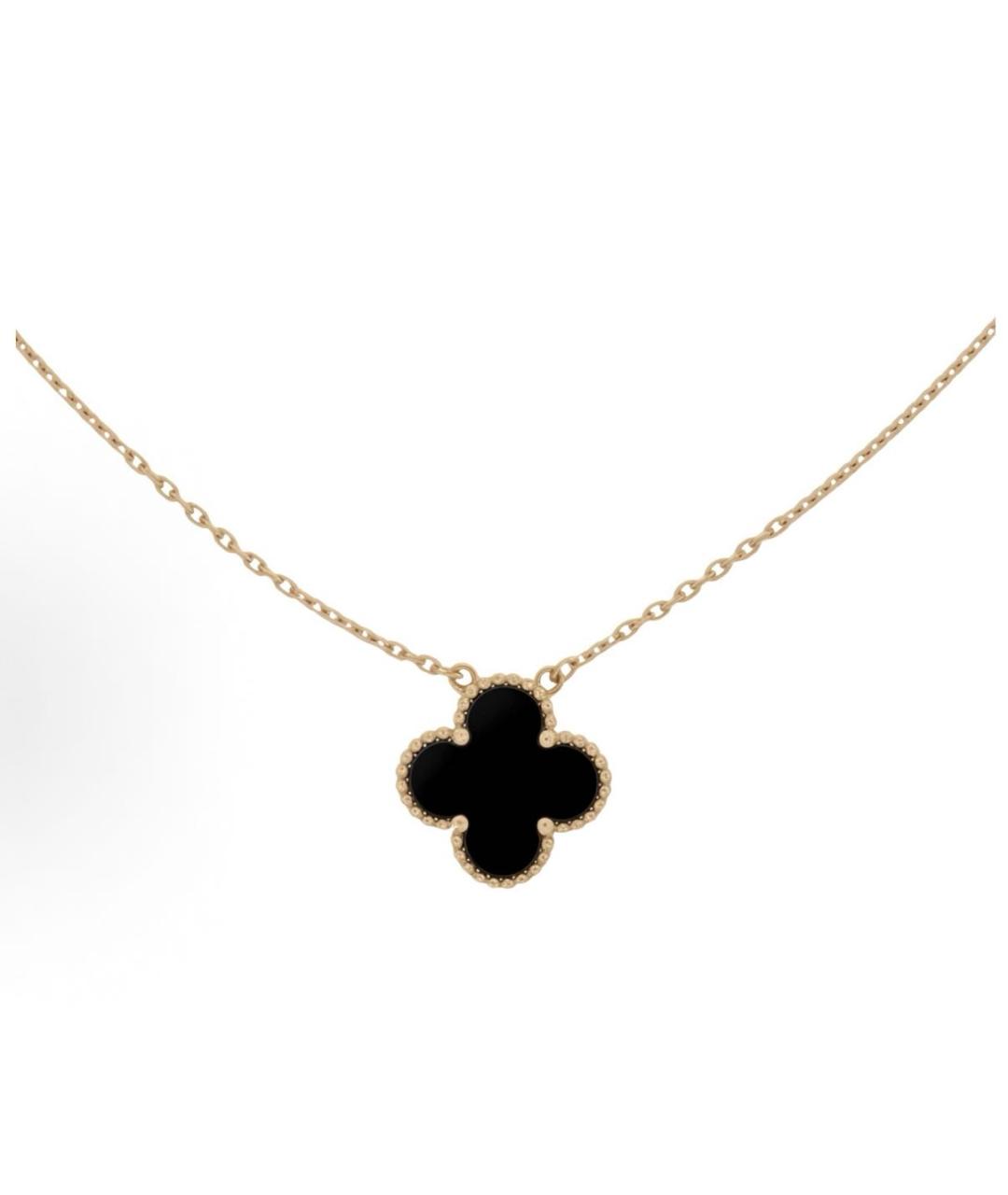 VAN CLEEF & ARPELS Черная подвеска из желтого золота, фото 3
