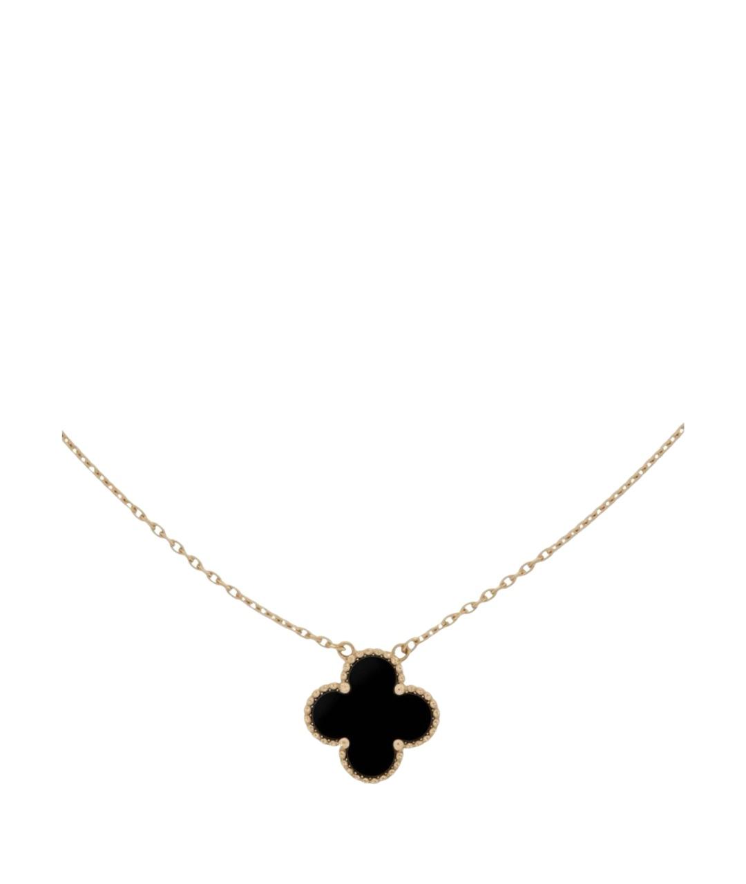 VAN CLEEF & ARPELS Черная подвеска из желтого золота, фото 1