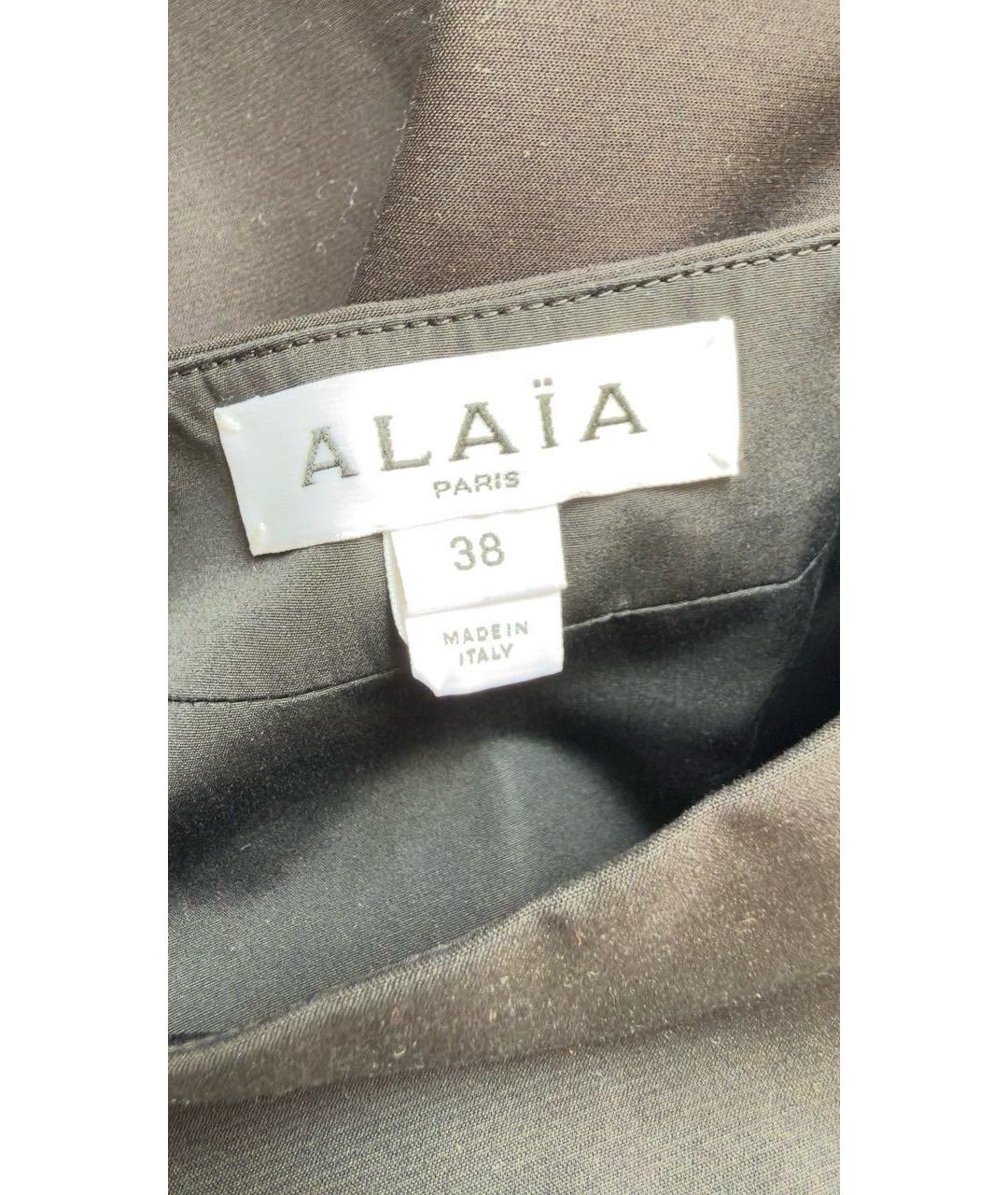ALAIA Черное хлопковое вечернее платье, фото 3