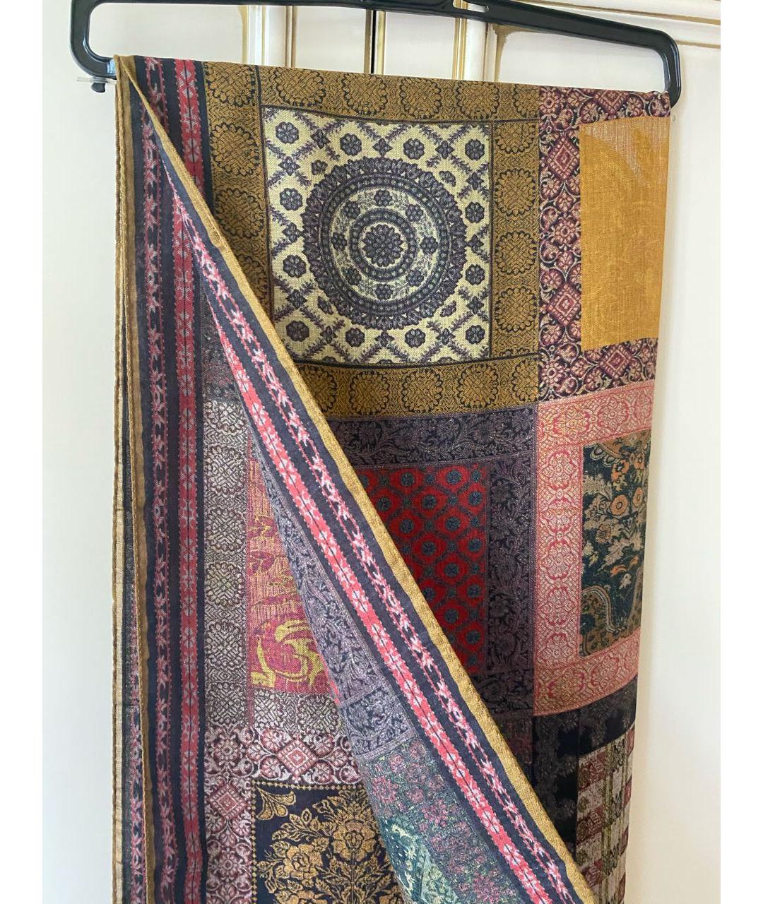 ETRO Коричневый кашемировый шарф, фото 6