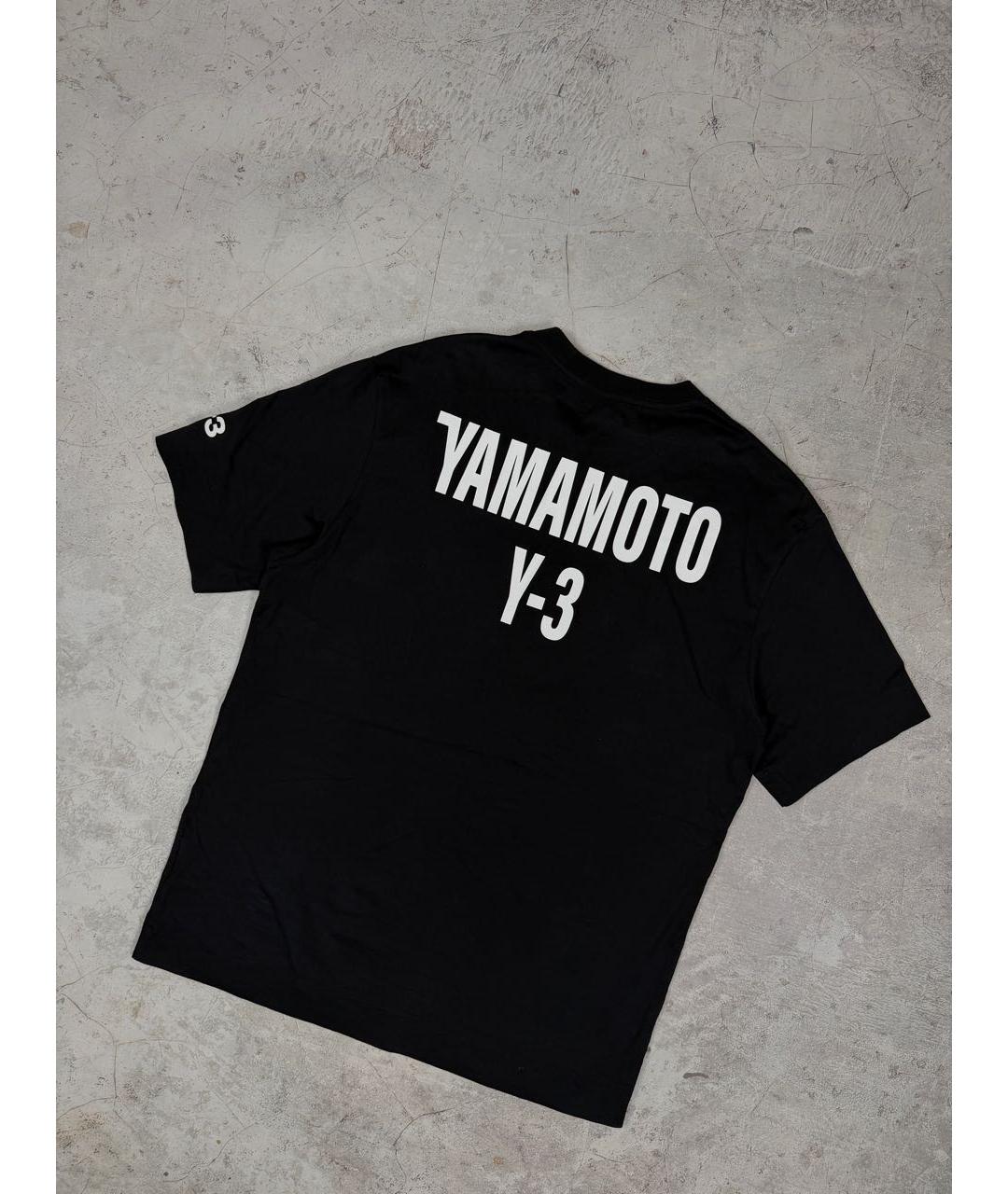 YOHJI YAMAMOTO Черная хлопковая футболка, фото 4