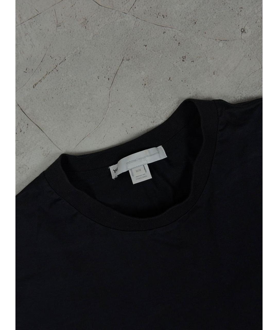 YOHJI YAMAMOTO Черная хлопковая футболка, фото 5