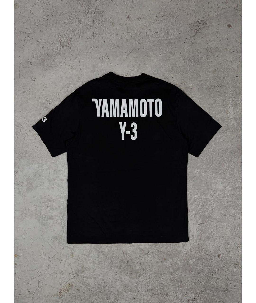 YOHJI YAMAMOTO Черная хлопковая футболка, фото 2