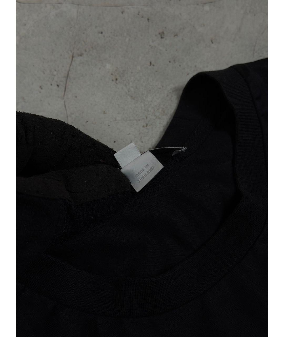 YOHJI YAMAMOTO Черная хлопковая футболка, фото 6
