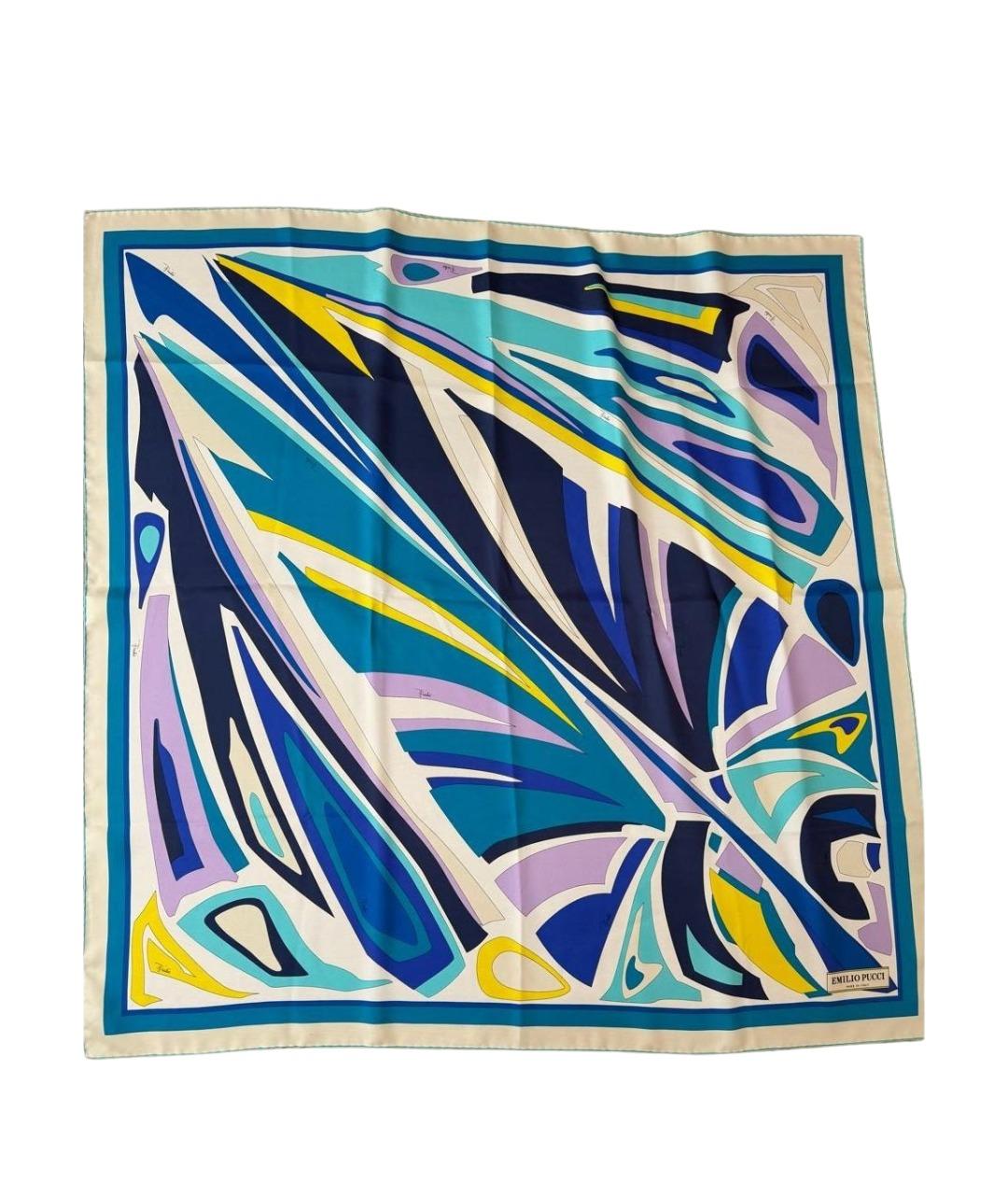 EMILIO PUCCI Мульти шелковый платок, фото 1