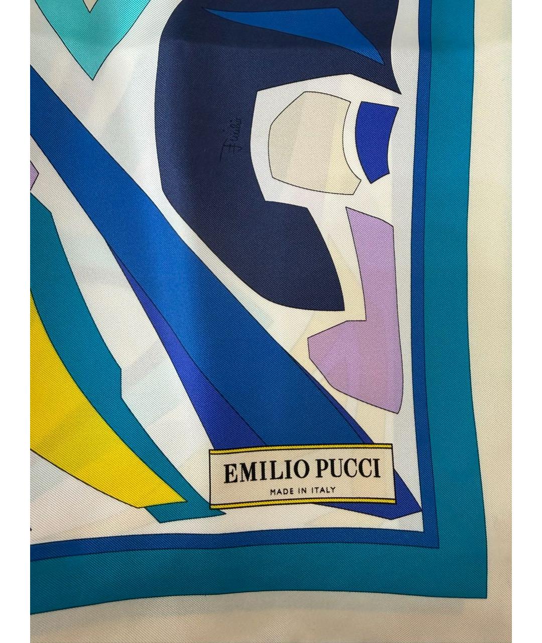 EMILIO PUCCI Мульти шелковый платок, фото 5