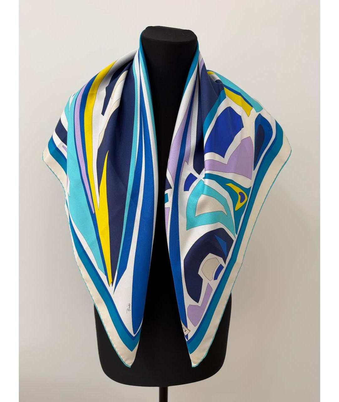 EMILIO PUCCI Мульти шелковый платок, фото 6