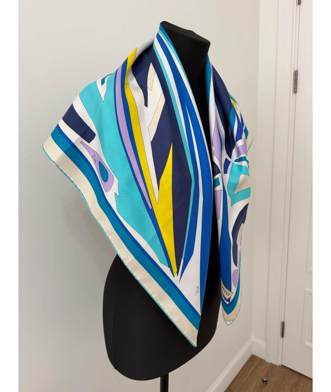 EMILIO PUCCI Мульти шелковый платок, фото 7