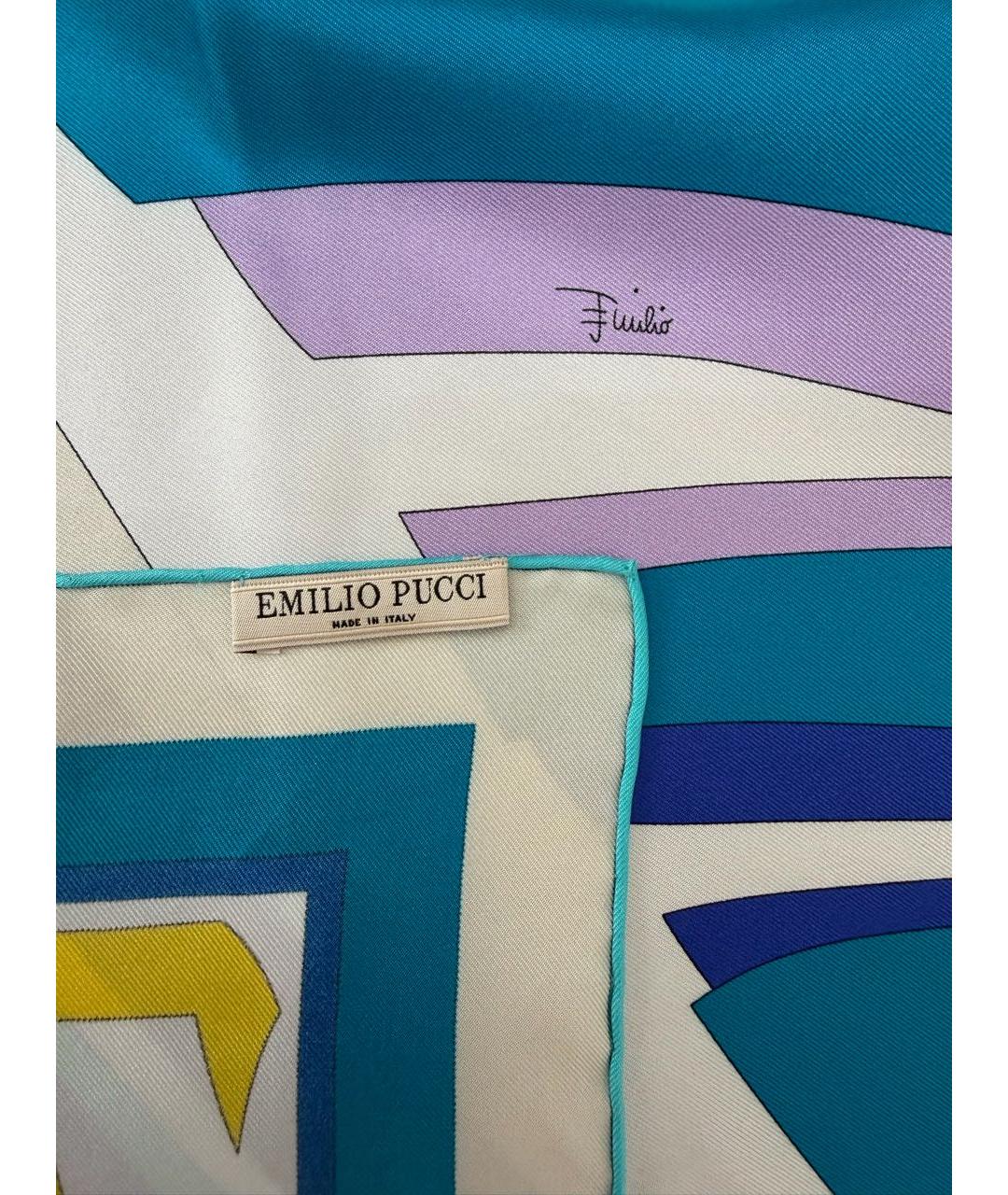 EMILIO PUCCI Мульти шелковый платок, фото 4