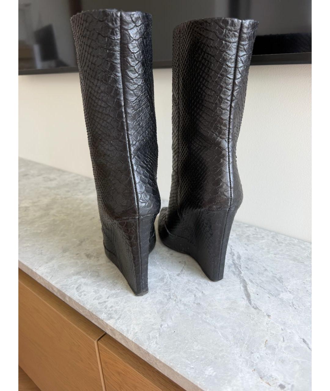 GIUSEPPE ZANOTTI DESIGN Черные кожаные ботильоны, фото 3