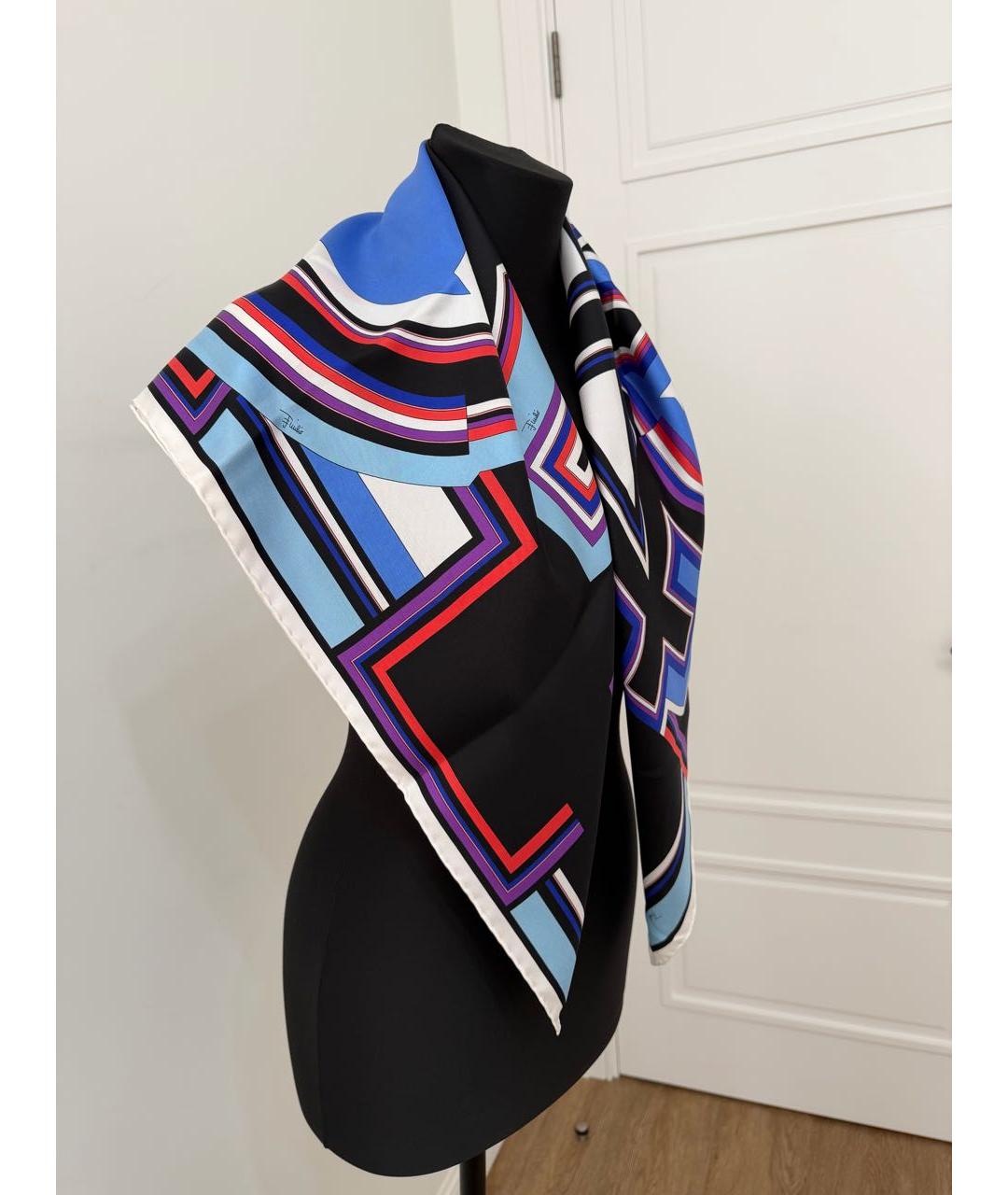 EMILIO PUCCI Мульти шелковый платок, фото 7