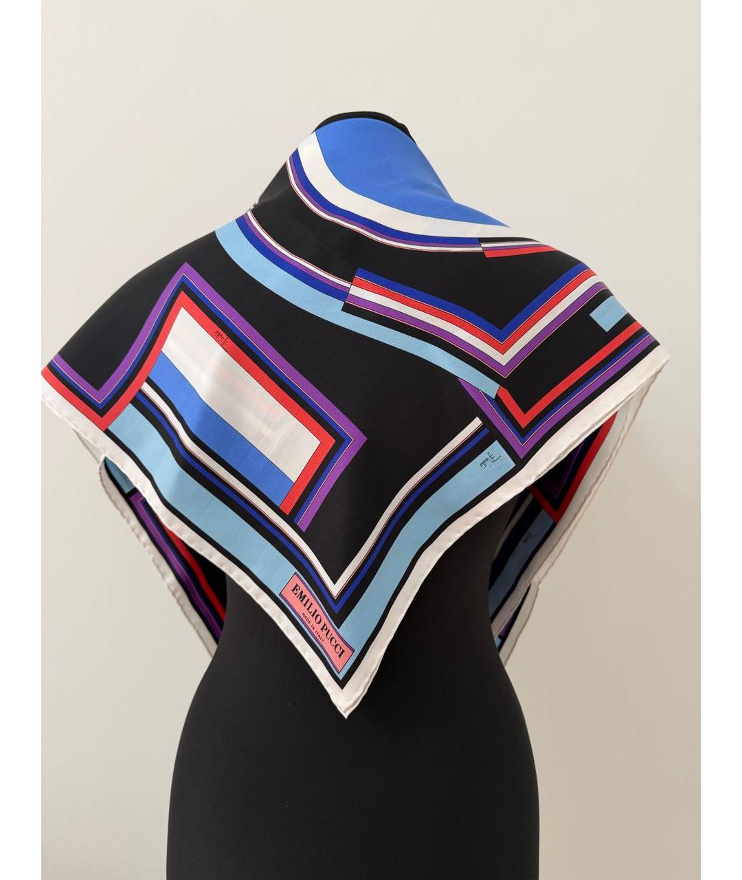 EMILIO PUCCI Мульти шелковый платок, фото 8