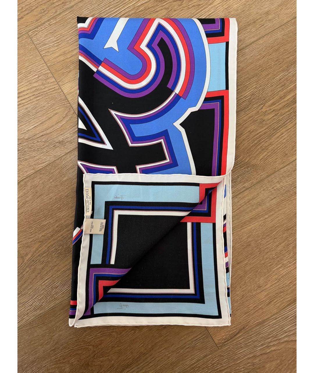 EMILIO PUCCI Мульти шелковый платок, фото 9