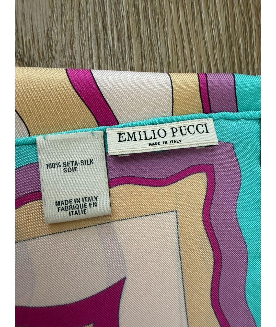 EMILIO PUCCI Мульти шелковый платок, фото 3
