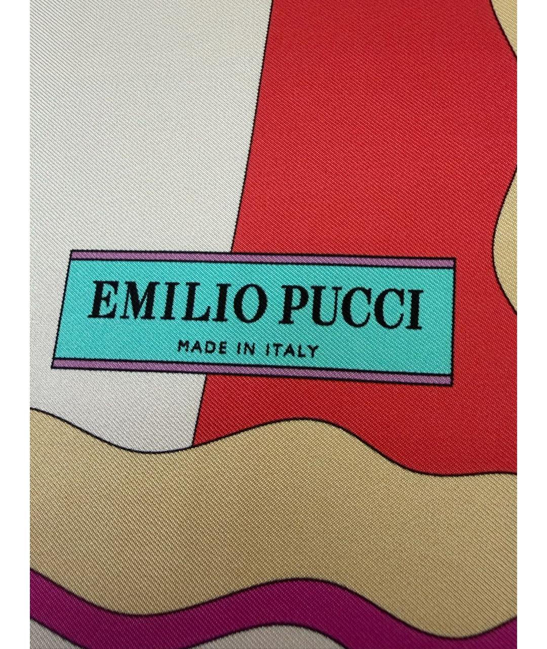 EMILIO PUCCI Мульти шелковый платок, фото 4