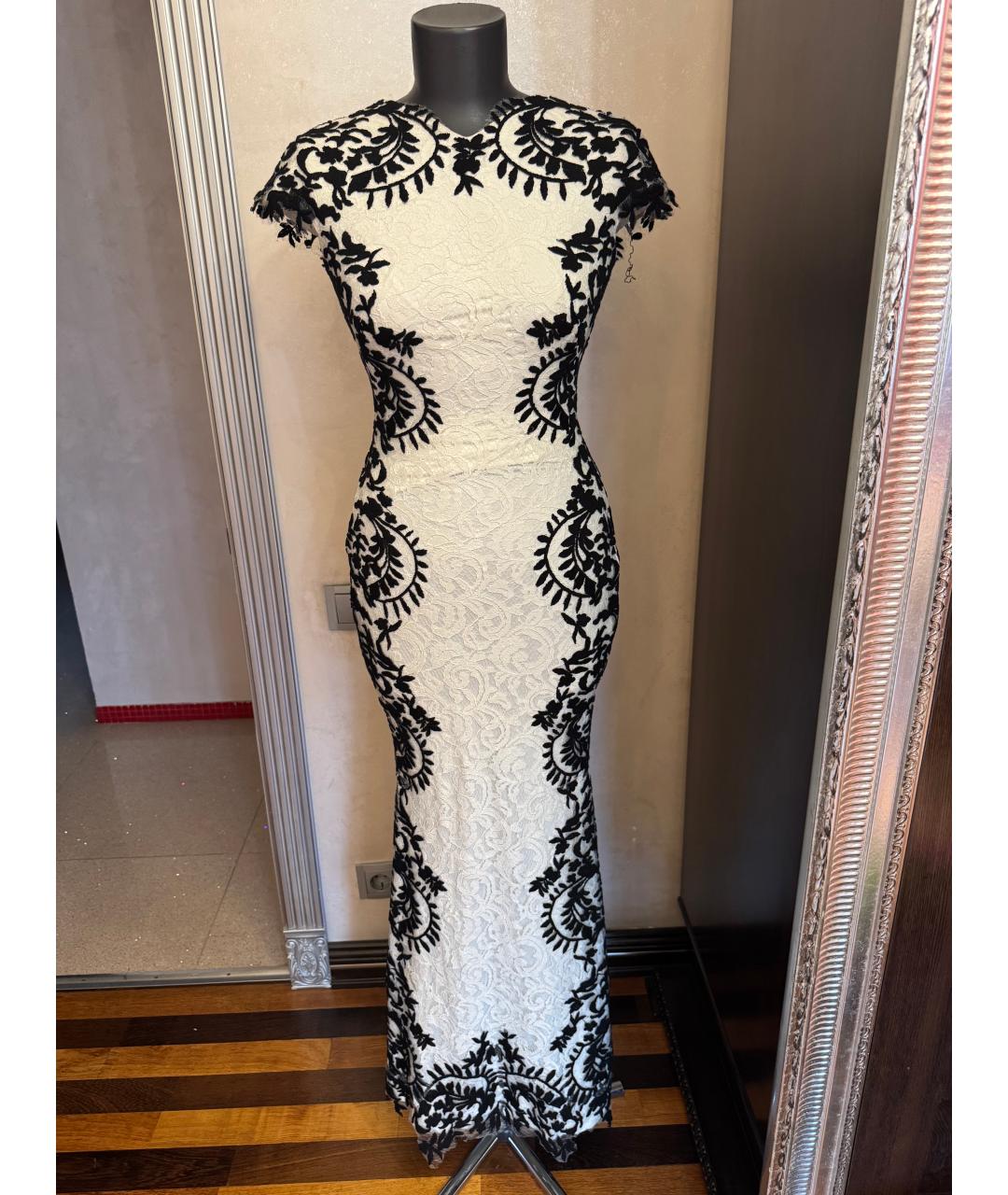 TADASHI SHOJI Белое полиэстеровое вечернее платье, фото 6
