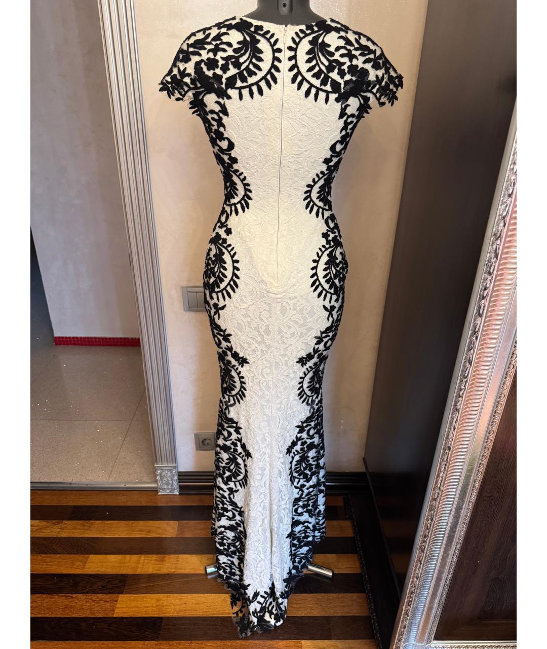 TADASHI SHOJI Белое полиэстеровое вечернее платье, фото 2