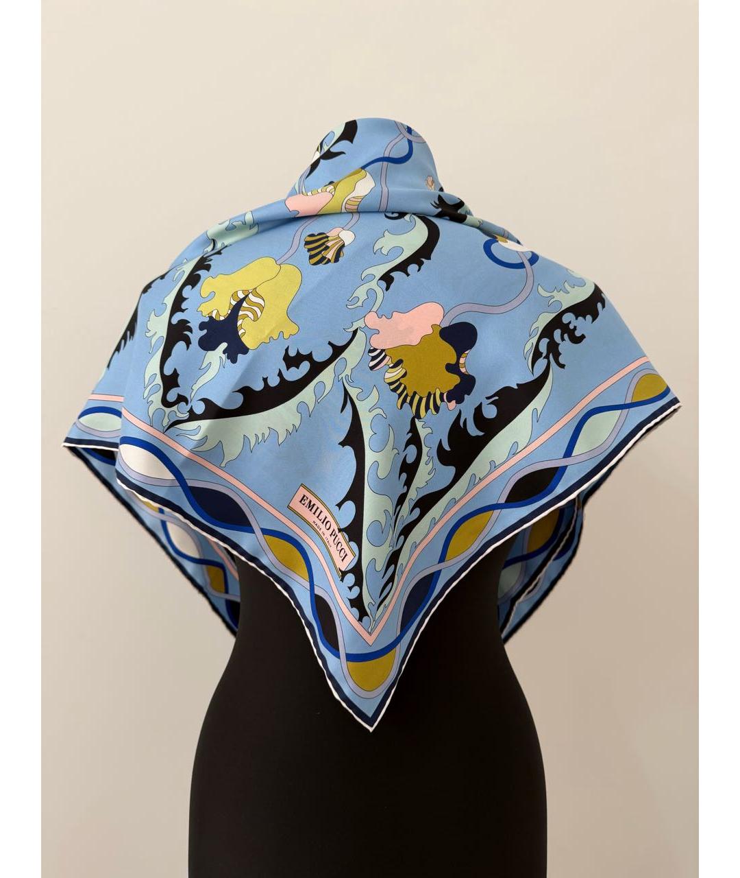EMILIO PUCCI Мульти шелковый платок, фото 7