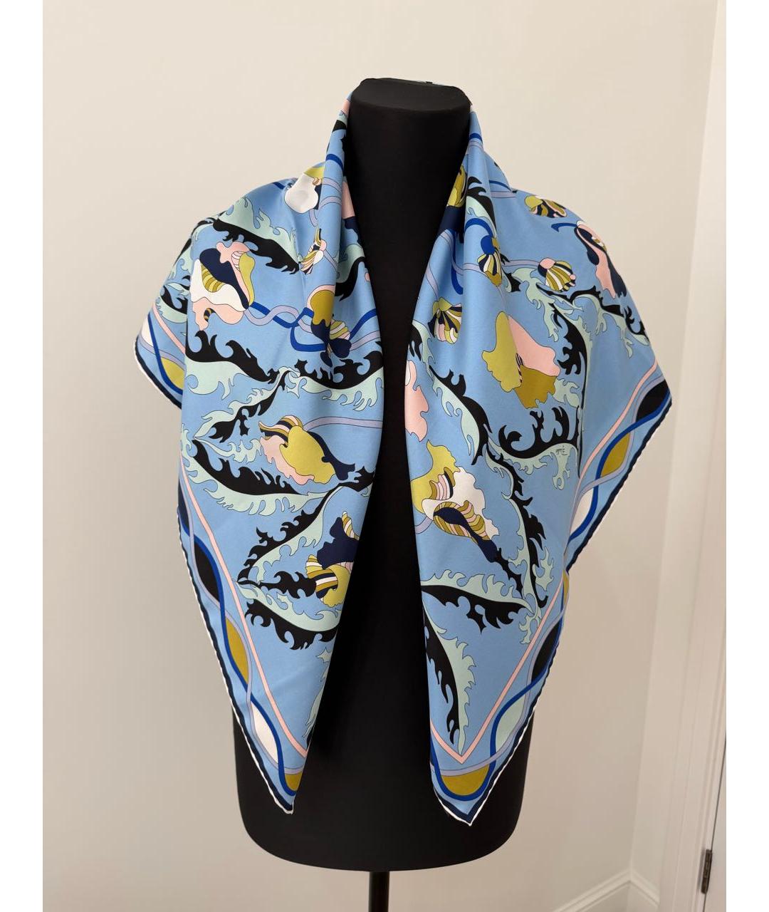 EMILIO PUCCI Мульти шелковый платок, фото 5