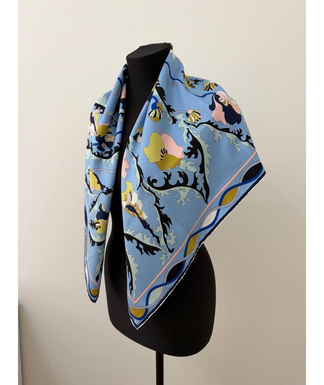 EMILIO PUCCI Мульти шелковый платок, фото 6