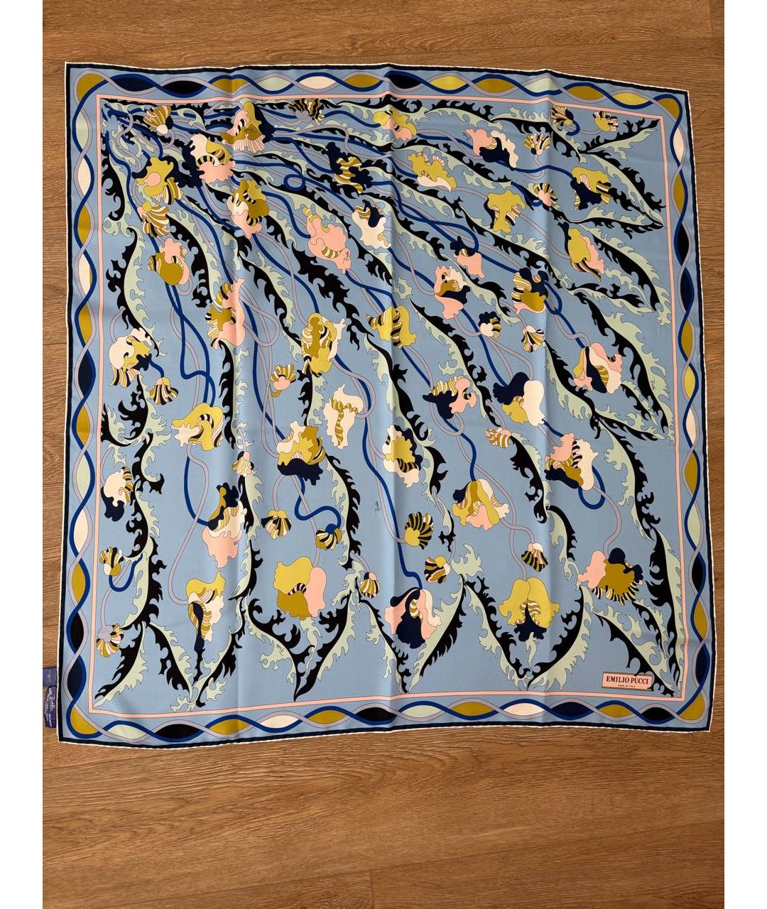 EMILIO PUCCI Мульти шелковый платок, фото 4