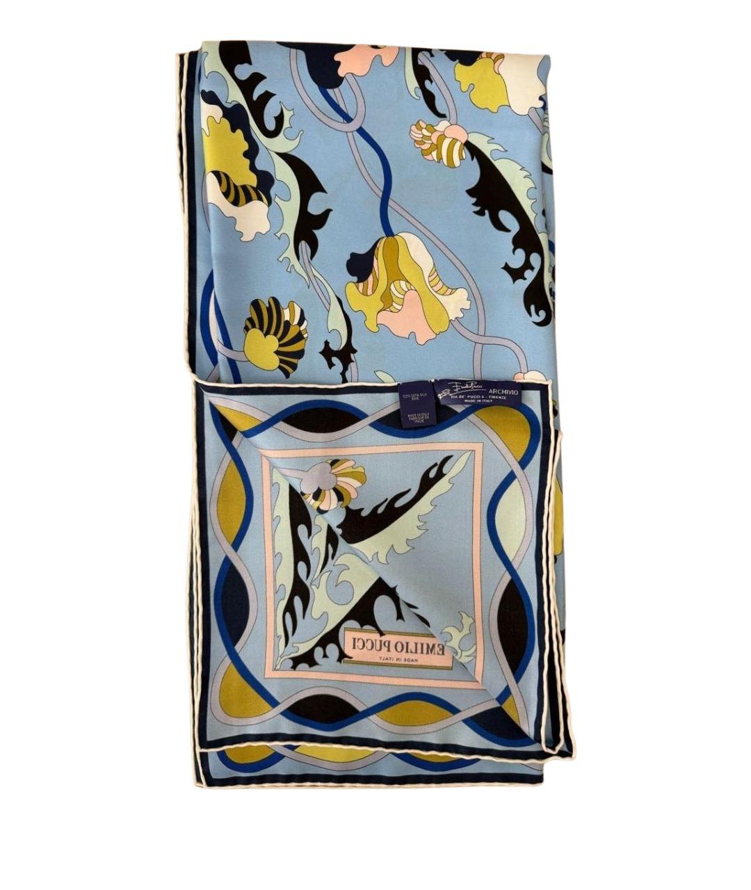 EMILIO PUCCI Мульти шелковый платок, фото 1