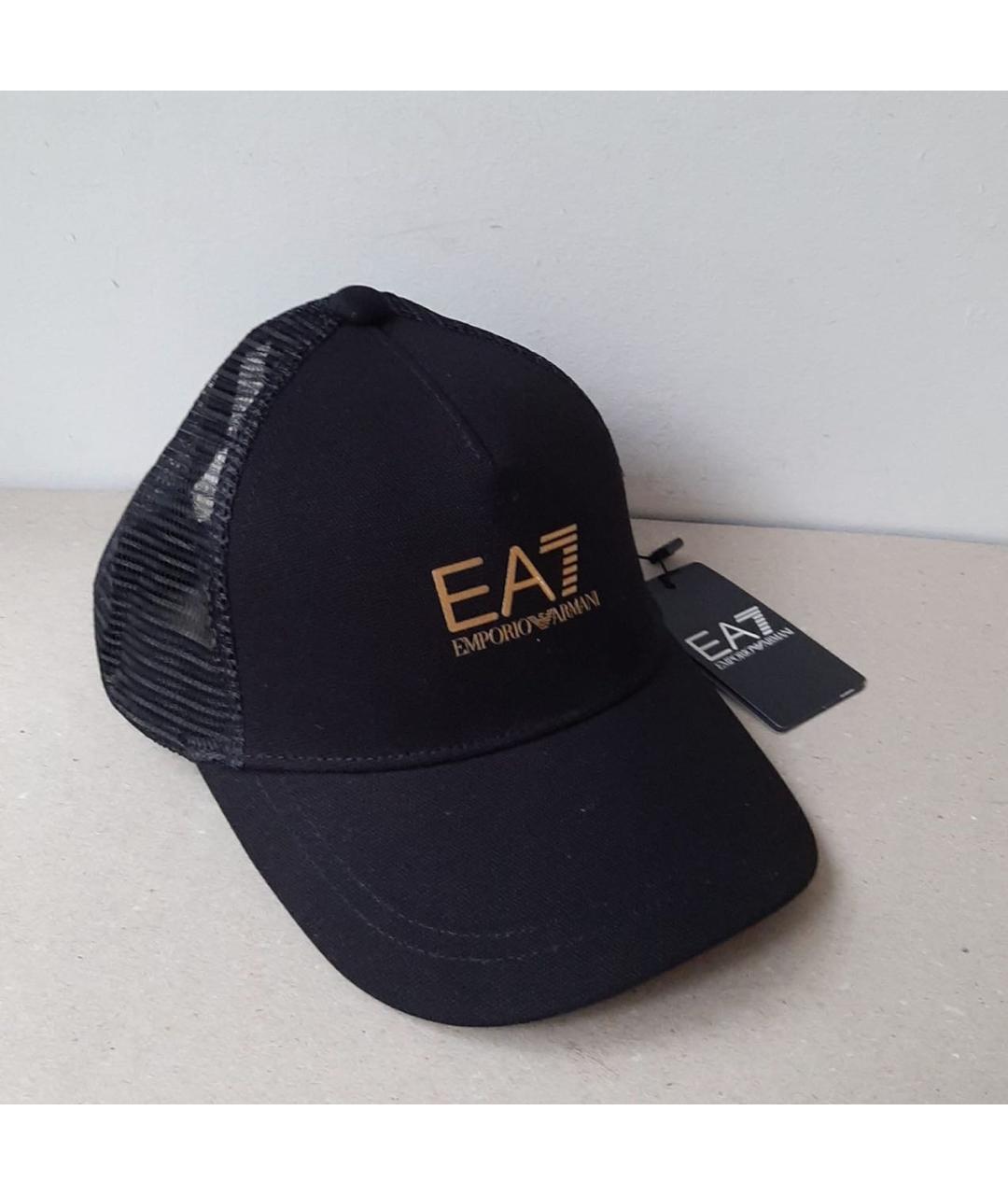 EA7 Черная кепка, фото 2